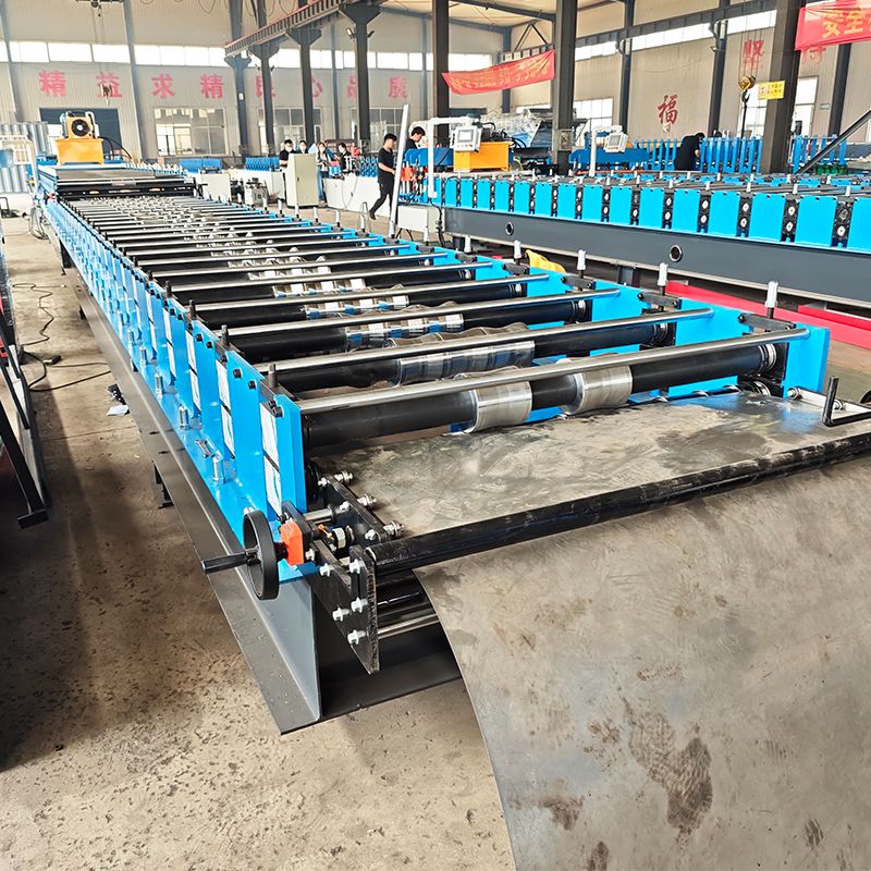 Hungary Popular High Efficiency T8 Trapezoidal & T40 Trapezoidal Roofing Sheet Double Layer Machine