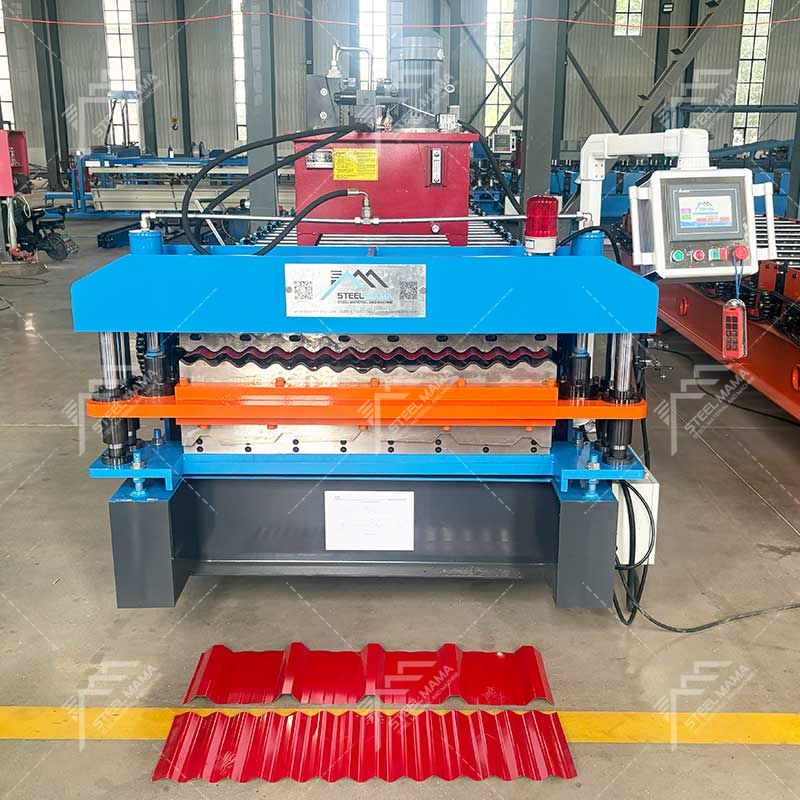 Argentina Popular High Efficiency 988 Corrugated & 1010 IBR Double Layer Roofing Panel Roll Forming Machine