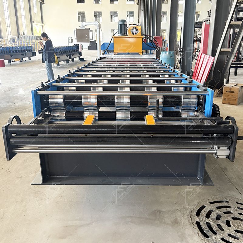Export Trapezoidal Metal Roof Panel Steel Sheet Roll Forming Making Machine for Zambia