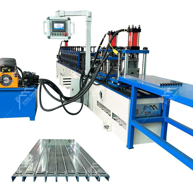 Portugal Popular Full Automatic Electrical Cabinet U Guide Rail Roll Forming Machine Use in Steelmama Factory