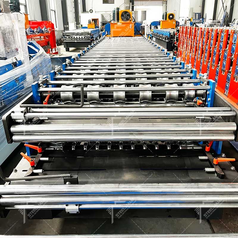 Steelmama High Efficiency 815 Tile & 803 Corrugated Roofing Sheet Double Layer Machine Manufacturer for Bolivia
