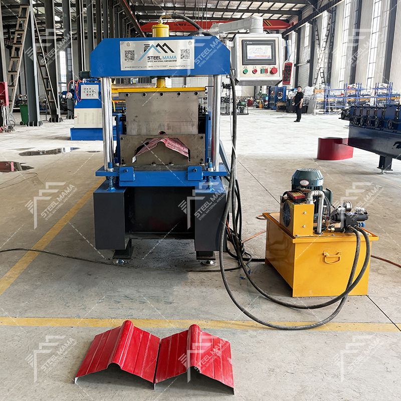 Cameroon Popular Customizable Full Automatic Ridge Cap Roof Panel Forming Machine