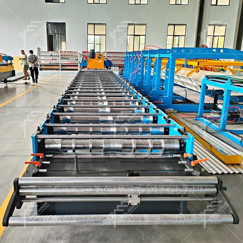 Ivory Coast Popular High Output 820 Trapezoidal Roof Sheet Metal Panel Forming Machine Line