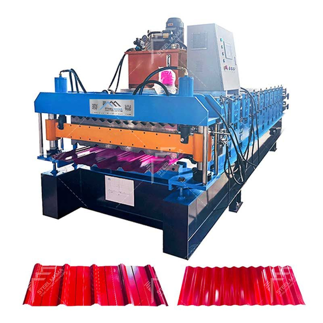 East Timor Popular Durable 840 IBR & 836 Corrugated Roof Sheet Double Layer Machine