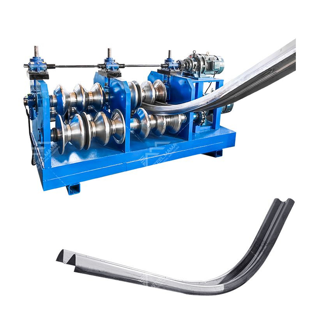 High Efficiency Highway Guardrail Crash Barrier Beam Curving Machine