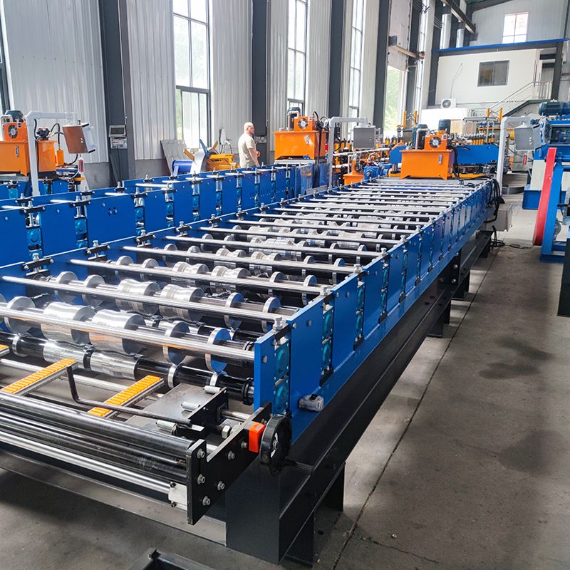 Ghana Popular High Efficiency 1025 Trapezoidal Roofing Sheet Roll Forming Machine