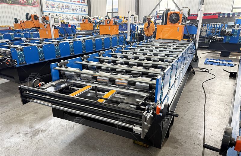 Metal glazed tile machine