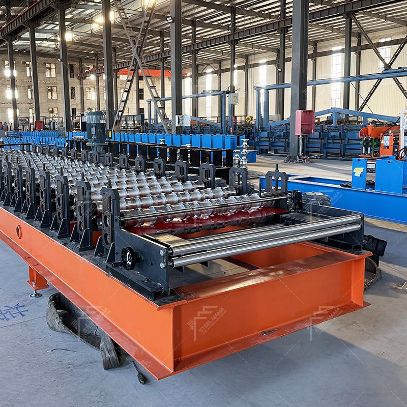 Turkey Popular High Standard Premium Trapezoidal Roofing Sheet Roll Forming Machine
