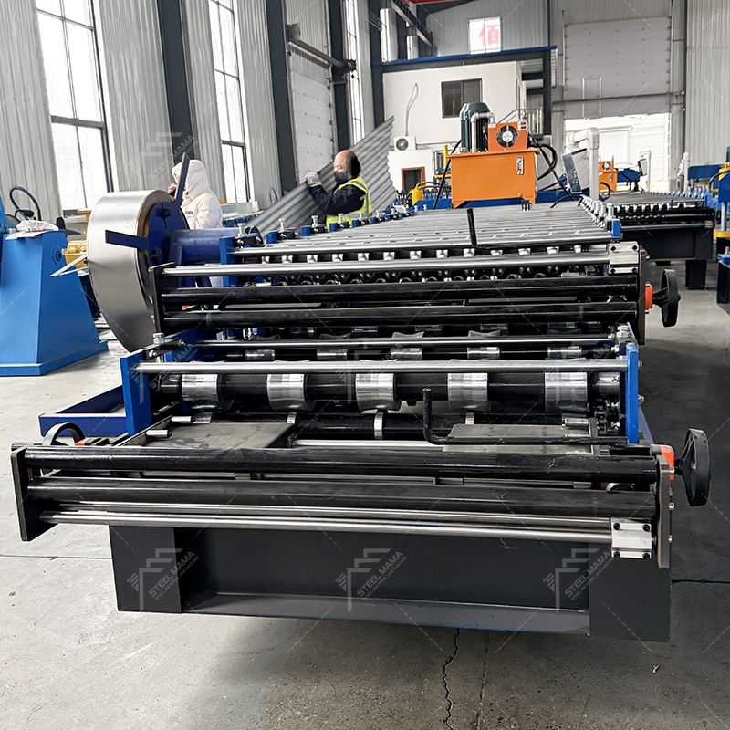 Bolivia Popular High Productivity 836 Corrugated & 840 Trapezoidal Roofing Sheet Double Layer Machine