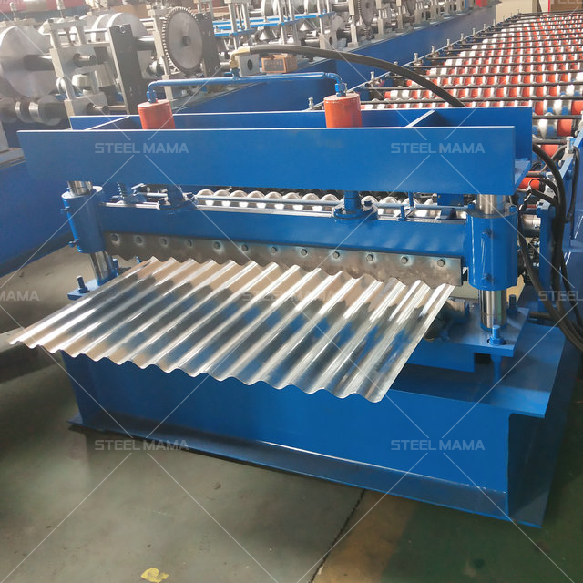 Africa Popular Color Steel Coated Corrugated Roof Sheet Roll Forming Machine 