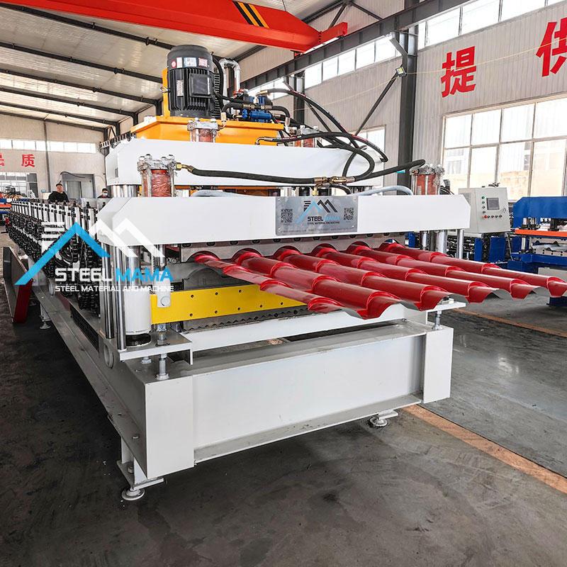 Turkey Popular 1071 Corrugated And 960 Glazed Tile Double Layer Profile Roofing Panel Roll Forming Machine