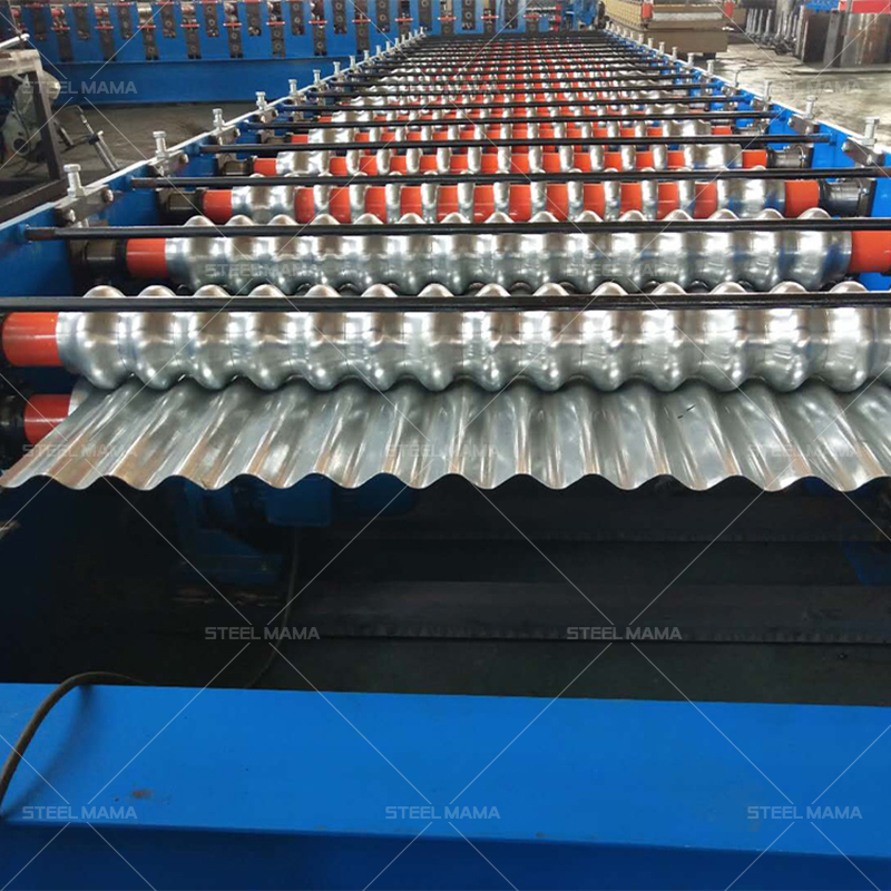 1064 Corrugated Metal Steel Roof And Wall Sheet Cold Roll Forming Machine Price
