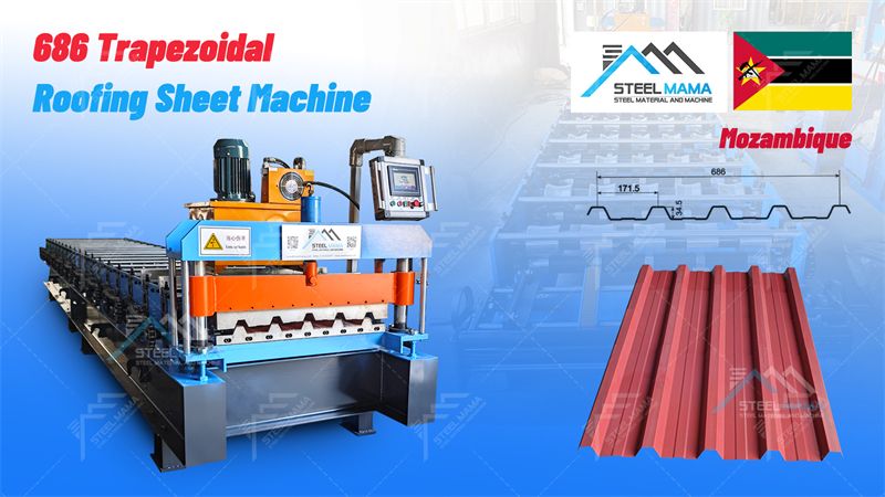 trapezoidal steel roof machine