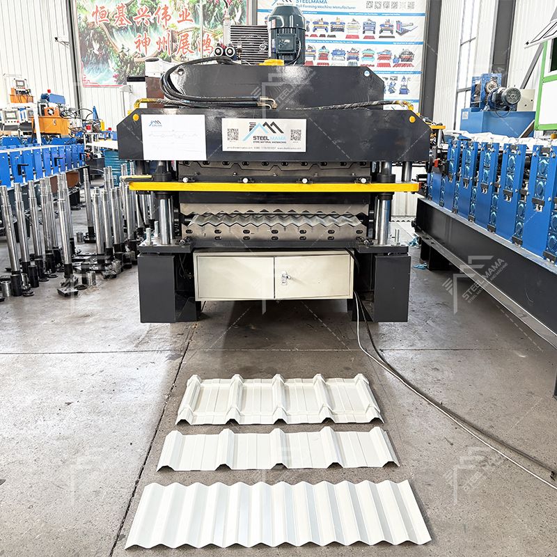 Galvanized Metal 820 Tile & 820 Corrugated Roof Sheet Making Double Layer Machine for Bolivia