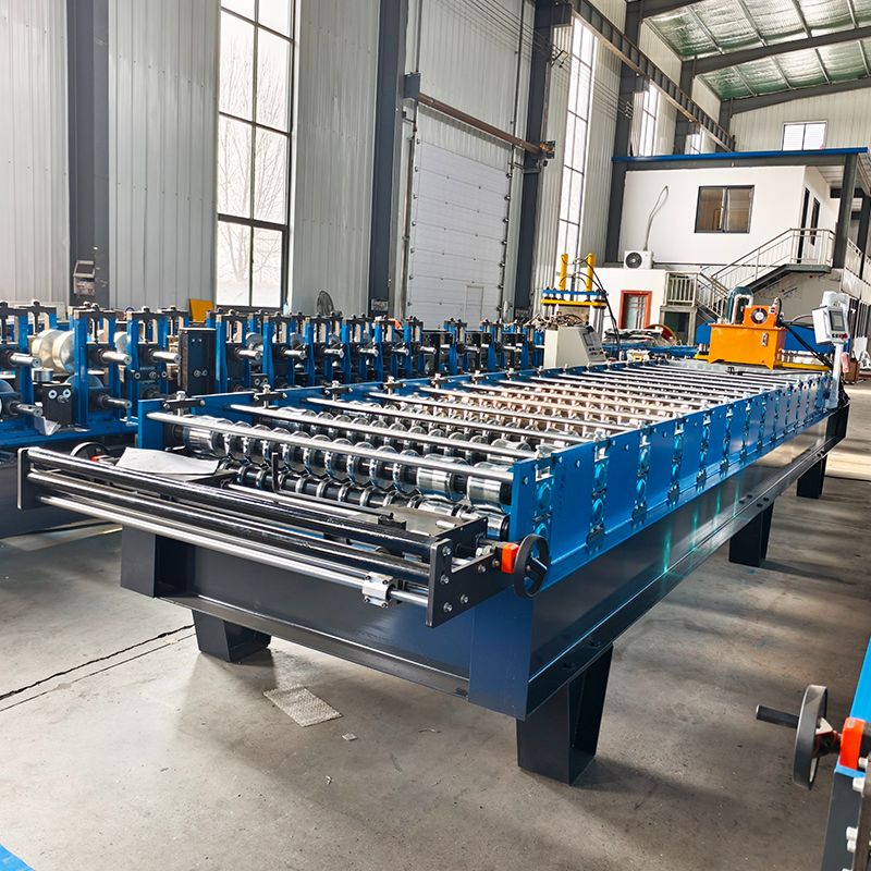 Ghana Popular Custom Design Full Automatic 988 Corrugated Roof Sheet Roll Forming Machine
