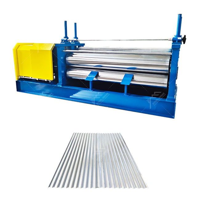 Ivory Coast Popular Galvanized Steel Barrel Corrugated Roof Sheet Roll Forming Machine
