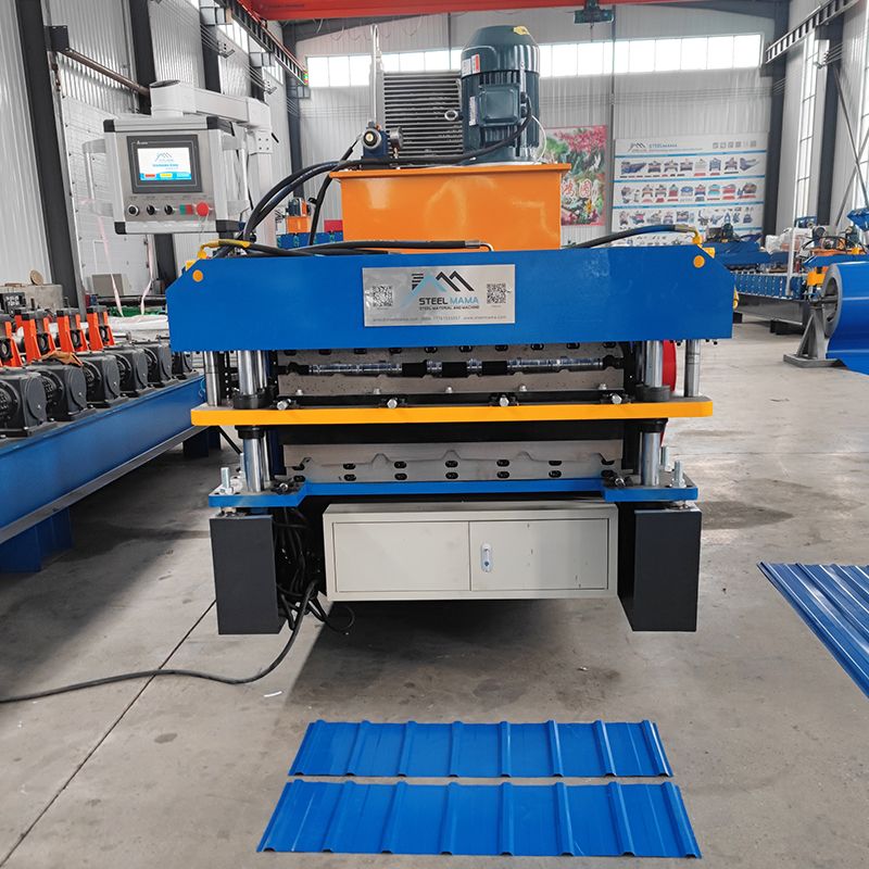 Turkmenistan Popular Custom Design 840 Trapezoidal & 900 Trapezoidal Roofing Sheet Double Layer Machine