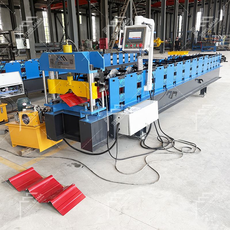 Zambia Popular High Precision Color Steel 400 Ridge Cap Roof Sheet Roll Forming Machine