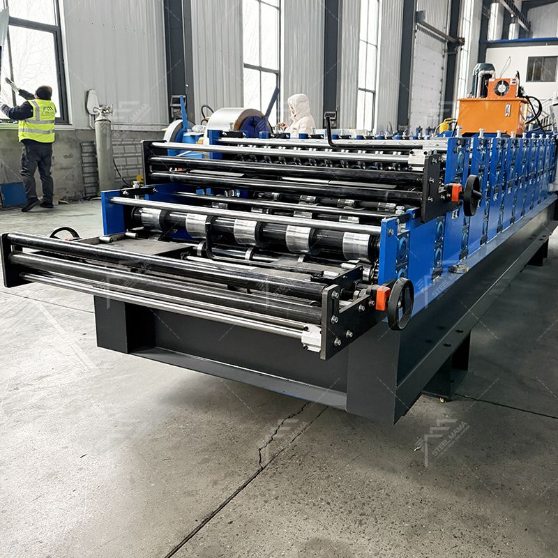 Bolivia Popular High Productivity 836 Corrugated & 840 Trapezoidal Roofing Sheet Double Layer Machine