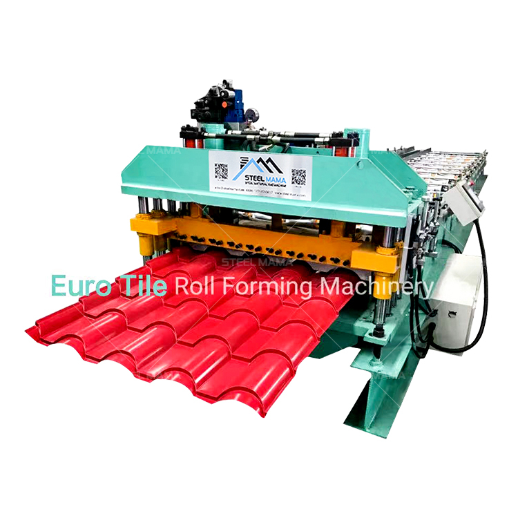 China Factory Automatic Roof Galvanized Color Metal Euro Roof Tile Cold Roll Forming Machine For Sale
