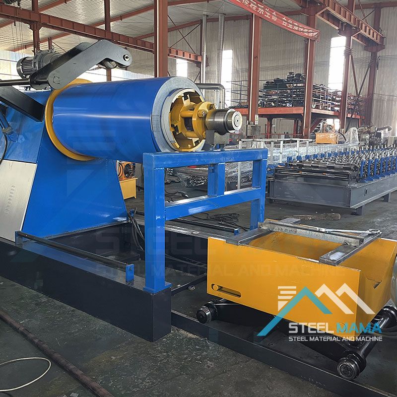 High Quality Full Automatic Steel Coil 10 Ton Hydraulic Decoiler Color Steel Unwinding Machine With Loading Car