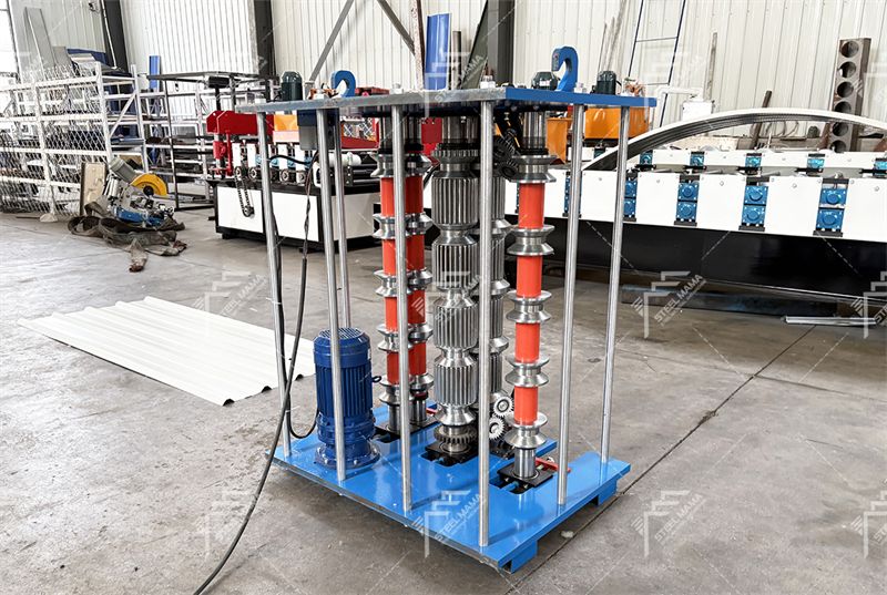 roof sheet crimping machine
