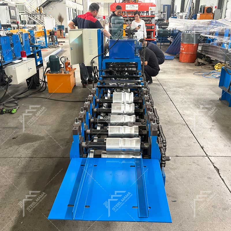 Steelmama America Popular Metal High Speed Portable K Gutter Roll Forming Machine Line