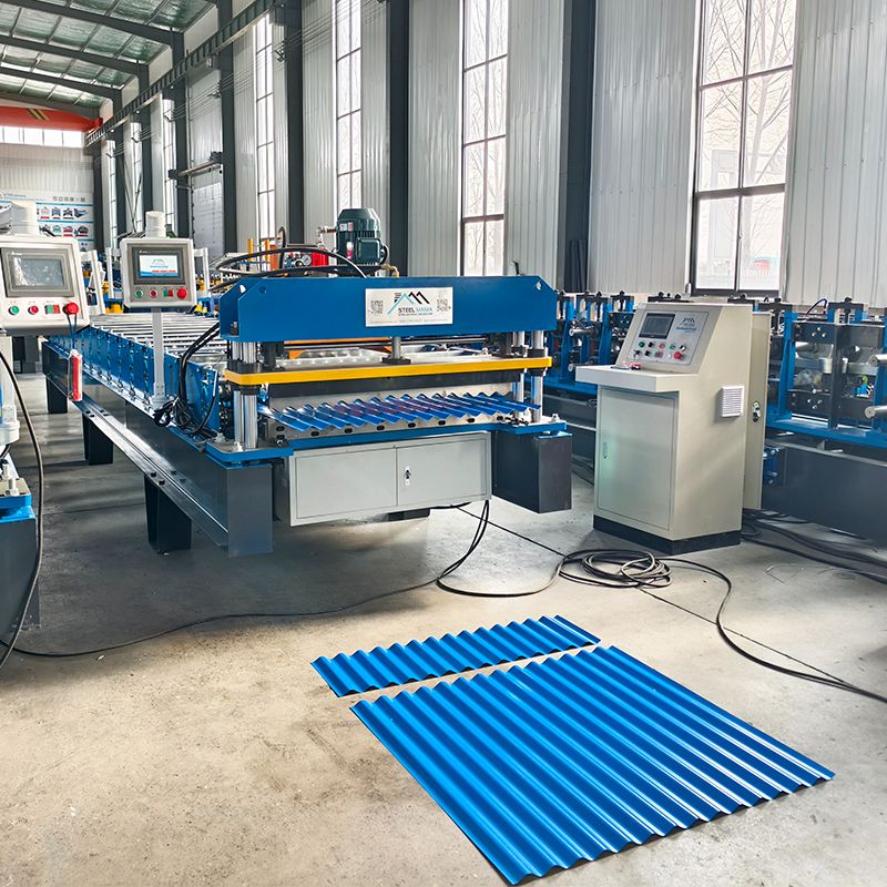 Ghana Popular Custom Design Full Automatic 988 Corrugated Roof Sheet Roll Forming Machine