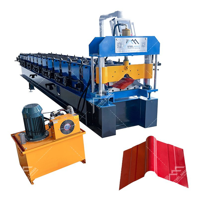 Zambia Popular High Precision Color Steel 400 Ridge Cap Roof Sheet Roll Forming Machine