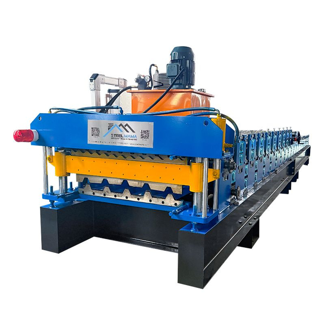Zimbabwe Popular High Performance 720 Trapezoidal & 836 Corrugated Roofing Sheet Double Layer Machine