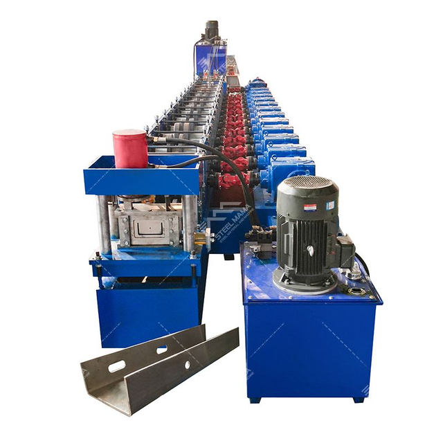 Galvanized 5mm Thick U Channel Roll Forming Machine for Highway Guardrail
