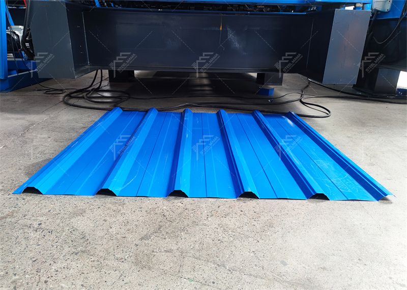 custom trapezoidal roof sheet roll forming machine