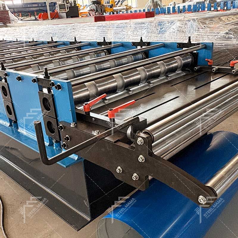 Steelmama High Quality Full Automatic 780 Trapezoidal Roofing Panel Sheet Roll Forming Machine for Libya 
